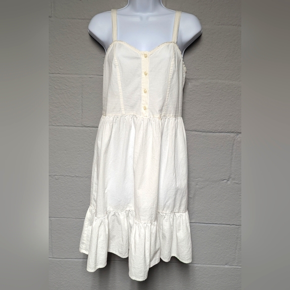 Brandy Melville Dresses & Skirts - Brandy Melville Tianna Dress Tie Back Ruffle One Size Babydoll Grunge Sundress